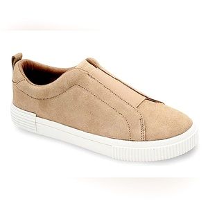 SUEDE SLIP ON SNEAKERS